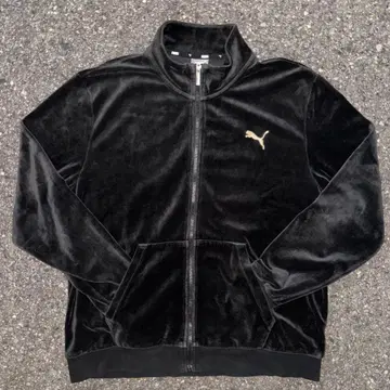 00s PUMA 아카이브 벨로아풍 트랙 자켓 y2k 자수 로고