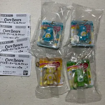 케어베어 블리스터 참 컬렉션 스카이블루 옐로우 컬러 옐로우 그린 가챠