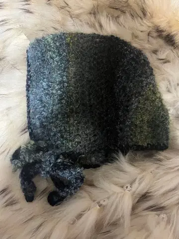 발라클라바 핸드메이드 보닛 그래니 스퀘어 크로셰 모자 한국