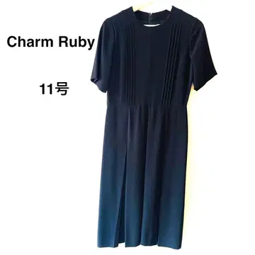 [ Charm Ruby ] 블랙 포멀 플리츠 원피스 수트 11호