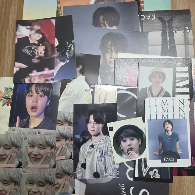 급처) 방탄소년단 지민포카와 사진 스티커굿즈 일괄