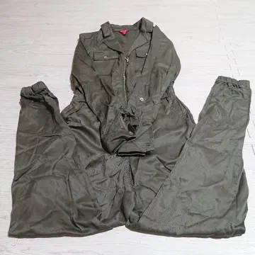 H1037 GUESS 올리브 그린 점프수트 올인원