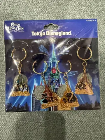 도쿄 디즈니랜드 once upona time 키링 세트