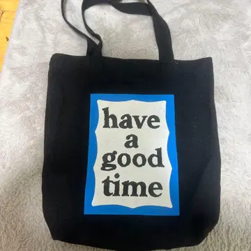 블랙 토트백 [ have a good time ]