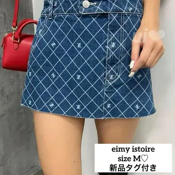 eimyistoire 에이미 로우라이즈 데님 미니 스커트 mix 새상품