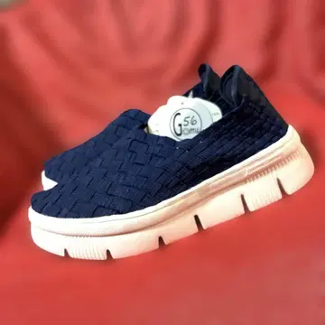 [ 미사용 새상품 ] Gomu56 밴딩 통굽 웨지솔 메쉬