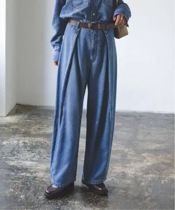 NOBLE 수딩 데님 폼 테이퍼드 PT 38