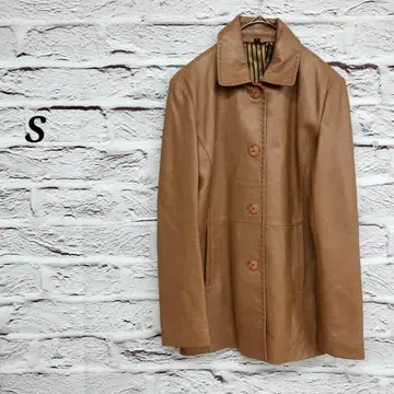 [ S ] 양가죽 레더 자켓 양가죽 브라운