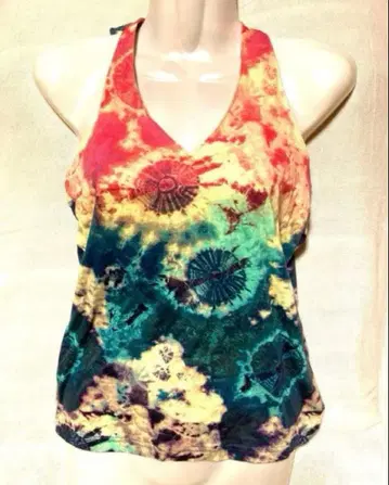 mashmania 홀터넥 y2k 에스닉 타이다이 히피