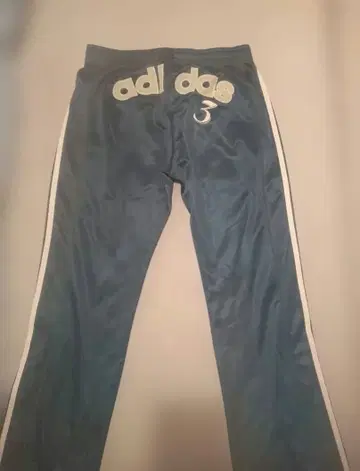 레어! adidas 플레어 트랙 팬츠 저지 00s 터콰이즈 블루