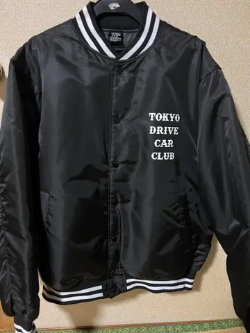 완판템 TOKYO DRIVE CAR CLUB 바시티 자켓 블랙