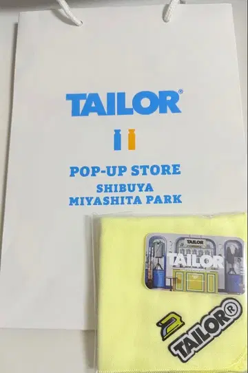 TAILOR 팝업 한정판 핸드 타월 스티커