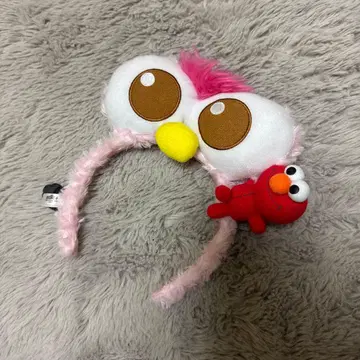 엘모 머리띠 핑크 프리 사이즈