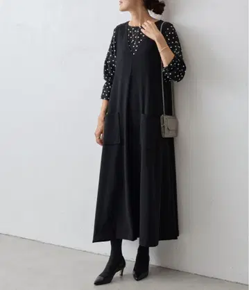 [새상품급] BEARDSLEY 부클레 종이상자 원피스 블랙 사이즈 0