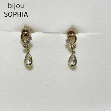 bijouSOPHIA 페어 드롭 귀걸이 아쿠아 마린