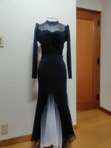 젠티 셋업 그라데이션 쉬폰 스커트 경쾌함