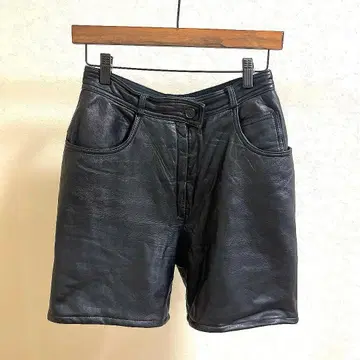 빈티지 가죽 하프 팬츠