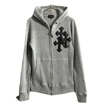 써멀 지퍼 후드티 십자가 가죽 그런지 헤이세이 Y2K 헤이세이