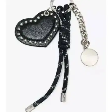 ZARA 스터드 하트 참 블랙