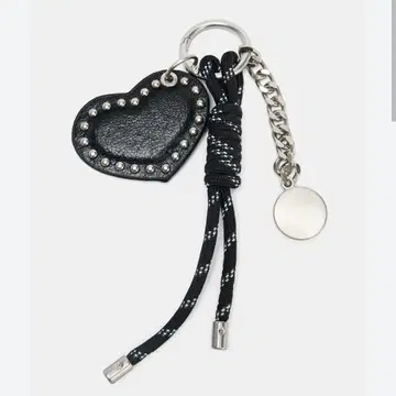 ZARA 스터드 하트 참 블랙