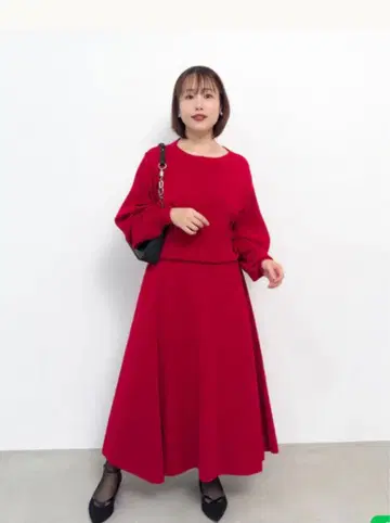 [ 새상품 ] CINEMATIQ 허리 턱 니트 셋업