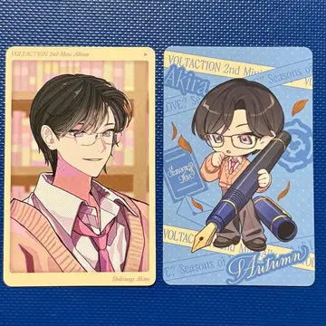 니지산지 VOLTACTION 특전 포토 카드 앨범 사계절 나기 아키라