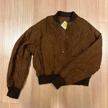 SLY 브라운 퀼팅 점퍼