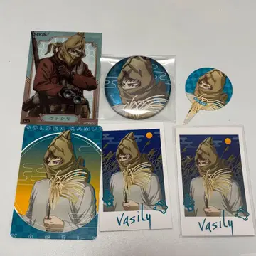 골든 카무이 달맞이예요! 캔뱃지 바실리 클리어 카드 특전