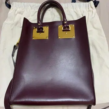 SOPHIE HULME 버건디 가죽 숄더백