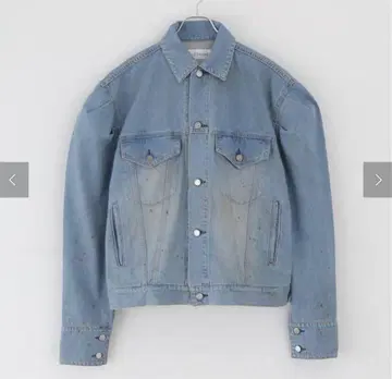 HOLIDAY PAINT DENIM PUFF JACKET