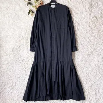 BEARDSLEY 비아즈리 섀도우 스트라이프 페플럼 원피스