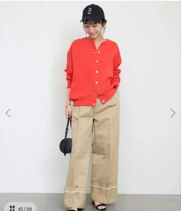 완판 SLOBE IENA 더블 페이스 저지 스냅 가디건