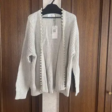 SCOTCLUB Vin 펄 트리밍 가디건