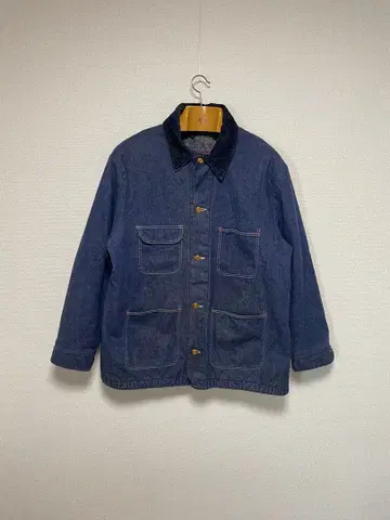 70년대 USA제 BLUE BELL 다크 네이비 커버올 데님 블루벨