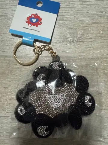 오사카 간사이 엑스포 큐빅 마스코트 키링 블랙 미야쿠미야쿠