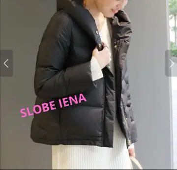 SLOBE IENA 숄 후드 숏 다운 코트