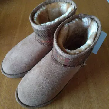 2 시마무라 해리스 트위드 어그 부츠 베이지 M