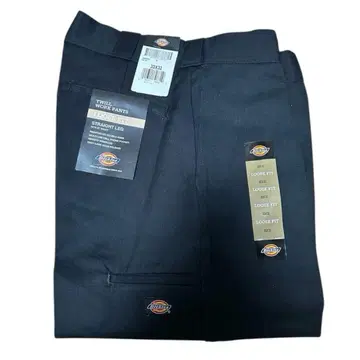 [ 데드스탁 ] 33 x 32 더블니 85283 블랙 Dickies