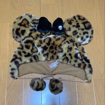 레오파드 무늬 미니 귀도리 모자 도쿄 디즈니 리조트