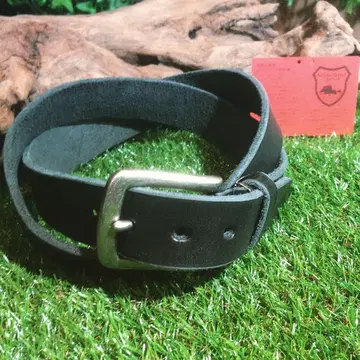 네고 불가 워싱 가공 도치기 가죽 벨트 블랙 35mm 천연 가죽 가죽