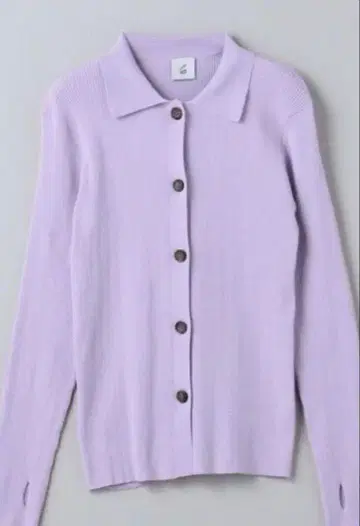 6 roku 리브 셔츠 가디건