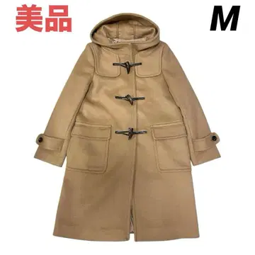 새상품급 카멜 더플 코트 후드 부착 그린 라벨 릴랙싱 M