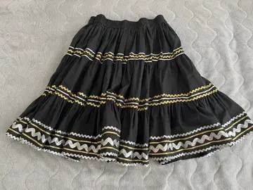 멕시칸 스커트 물결 리본