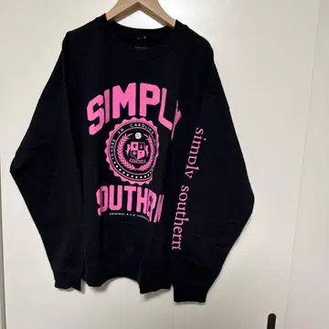 simply southern 맨투맨 L 블랙 핑크