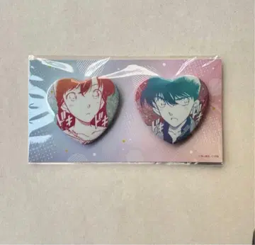 명탐정 코난 공식 앱 캔뱃지 페어 시리즈 쿠도 신이치 & 모리 란 신란