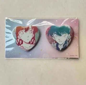 명탐정 코난 공식 앱 캔뱃지 페어 시리즈 쿠도 신이치 & 모리 란 신란