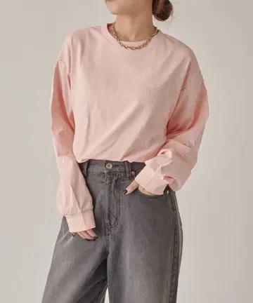 레어 택 포함 [루이스팜] 빈티지 니트 티셔츠 핑크 초특가 최저가