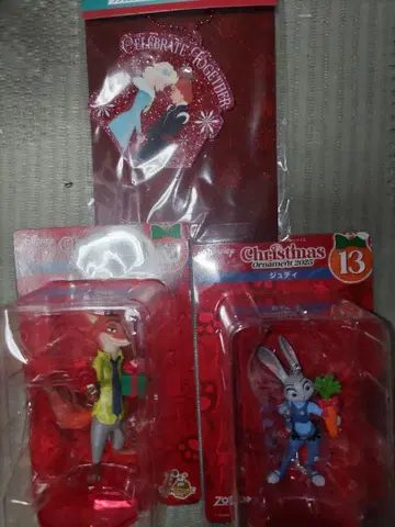 디즈니 크리스마스 오너먼트 복권 닉 주디 세트