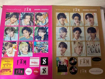 [미사용 새상품] timelesz FAM 오리지널 스티커 2장 세트