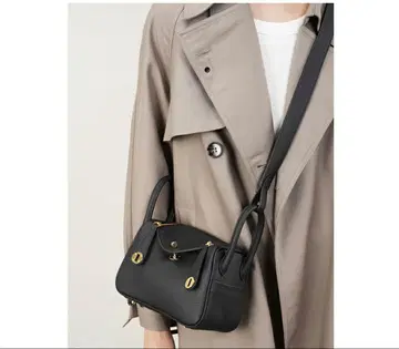 라쿠텐 천연 가죽 큐브백 숄더백 린디 S 사이즈